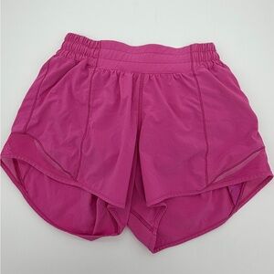 Lululemon Hotty Hot High-Rise Lined Short 4" - Ripened Raspberry - Size 4